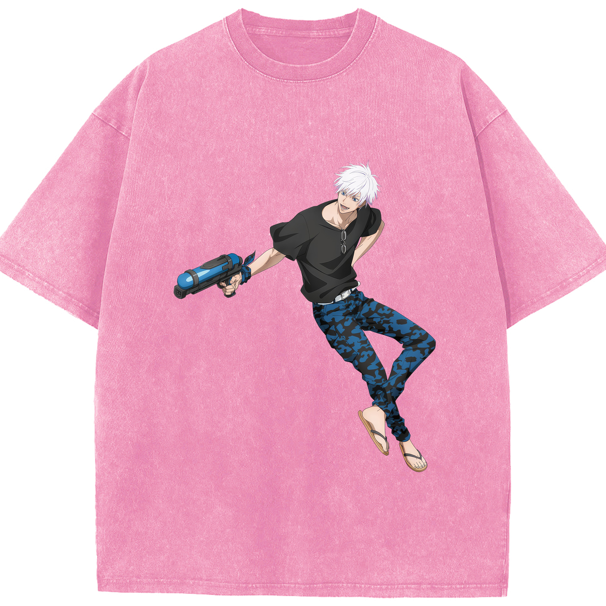 （画像用） 呪術廻戦 Jujutsu Kaisen 綿100% ヴィンテージ風 半袖Tシャツ（フロントプリント）